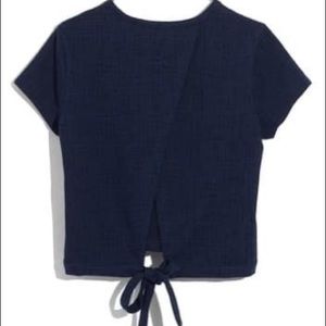 Brand New Madewell Verse Tie Back Top